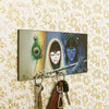 Ecraftindia Radhe Krishna Theme Wooden Key Holder With 7 Hooks
