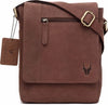 Leather 8.5 inch Sling Messenger Bag for Men I Multipurpose Crossbody Bag I Travel Bag with Adjustable Strap | Hunter