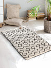 Sashaa World Woven Natural & 100% Cotton Rug Colour Natural & Black Rug