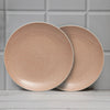 Anko 11 inch Pink Bella Stoneware Dinner Plates Set of 2 Microwave Dishwasher Safe