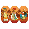 Artvibes African Women Dancing Wooden Wall Hanger for Home | Set of 3