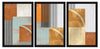 ArtX Paper Abstract Wall Painting For Living Room Set Of 3