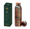 KC Pure Copper Designer Water Bottle with Leak Proof Protection -1000ml