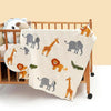 Haus and Kinder Cotton Knitted Blanket for New Born Baby Colour Jungle Party