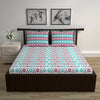 Divine Casa Poly Cotton Double Fitted Elastic Bedsheet with Elastic Corners for Double BedRose Colour Violet