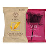 Sara Beauty Gold Facial Kit for Bridal Radiance & Shine for All Types of Skin - 62gm with Rose Pedicure Manicure Kit