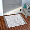Aerohaven Glorious Super Soft Microfiber Abstract Moroccan Stripe Designer Anti Slip Bathmat Brown Colour