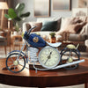Kraftskala Vintage Royal Bullet Motor Bike with Antique Clock Blue