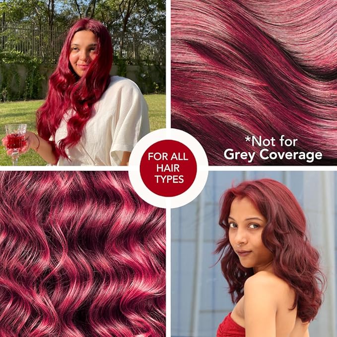 Paradyes No Bleach Cherry Coke Glossy Hair Tint - 160 Gms | 6.6 True Red