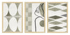 ArtX Paper Aesthetic Patterns Ferns Wall Painting Big Size Framed Painting Set Of 3