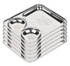 KC Stainless Steel Laser Partition Plate 3 in 1 - Dinner Plate Set of 6