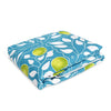 Divine Casa Glace Cotton 120 GSM Reversible Lightweight Printed Single Bed AC Dohar Blanket Quilt Colour Turquoise and Green TC - 120