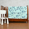 Divine Casa Floret 100% Cotton Single Kids Dohar 120 GSM Soft & Lightweight Throw Blanket Colour Winter Fern