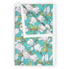 Divine Casa Floret 100% Cotton Double Dohar 120 GSM Soft & Lightweight Throw BlanketColour Meadow Green
