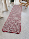 Saral Home Fleur Designer Soft Cotton Durable & Washable Multipurpose Runner Colour Red