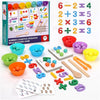 Kidology Number Cognitive Operation Bead Matching Game Montessori Math Toy Set