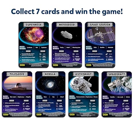Skillmatics Card Game Guess in 10 Nasa Space Perfect for Boys Girls Kids & Families Who Love Educational Toys