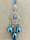 WS Evil Eye Wind Chime 3 Bells Evil Eye Wall Hanging