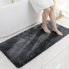 Luxe Home International Microfibre Rectangular Bath mat Super Soft Anti Skid Newman Mats For Bathroom Arabic Colour Coffee
