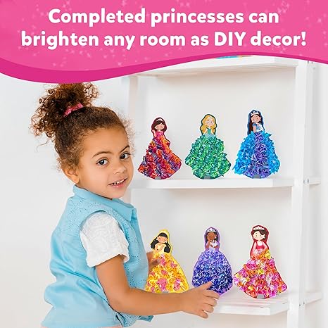 Skillmatics Art & Craft Activity Poke in Art Magical Princesses Mess Free Art for Kids