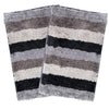 Luxe Home Jericho Doormat 2500 GSM Super Soft Microfiber Anti-Skid Mat Colour Shadow 40x60 cm (Pack of 2)