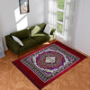 Kuber Industries Carpet Velvet Carpet-Rug for Home Decor Carpet Rug for Bedroom Printed Carpet for Living Room Maroon