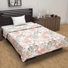 Divine Casa Floret 100% Cotton Single Dohar 120 GSM Soft & Lightweight Throw Blanket Colour Floral Blush