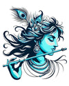 Rng Graphics Pvc Vinyl Self Adhesive Little Krishna Wall Sticker Multicolor 50 Cm X 43cm DW-130L