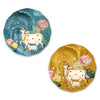 Artvibes Pichwai Round Shape Wooden Wall Hanging Decor | Modern Wall Decoration Artworks for Home