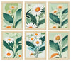 ArtX Paper Floral Art Paintings SunFlowers-SO6-01 With Frame Multicolor Set of 6
