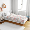 Divine Casa Floret 100% Cotton Single Kids Dohar 120 GSM Soft & Lightweight Throw Blanket Colour Floral Blush