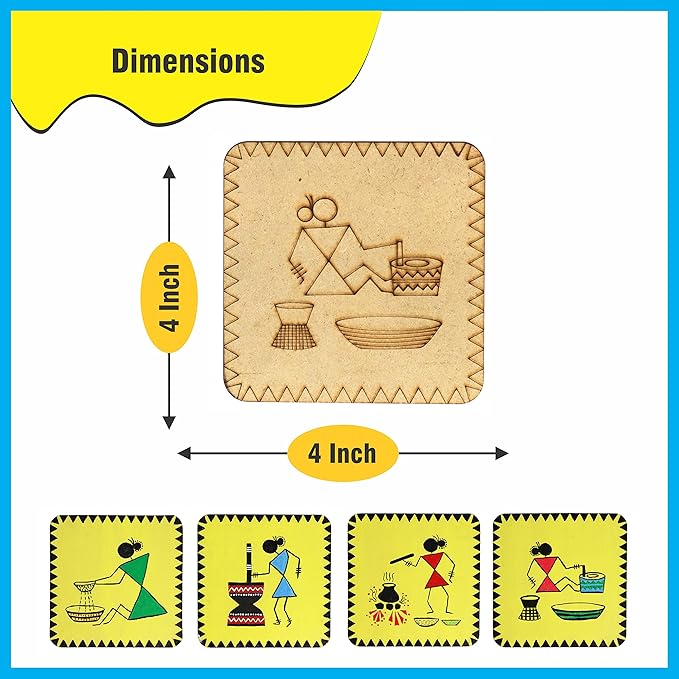 Solobolo Warli Art Painting Kit With Art and Craft Materials | Craft Kit for Girls 12-15