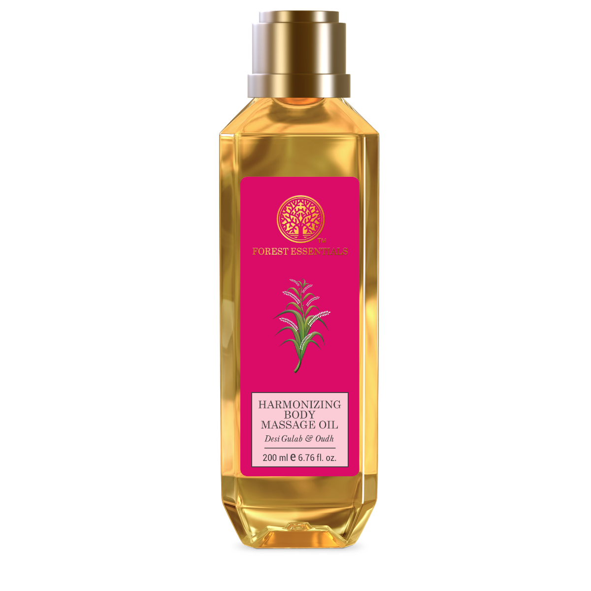 Forest Essentials Harmonizing Body Massage Oil Desi Gulab & Oudh