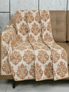 Saral Home Easy Living Saral Home Chenille 2 Seater Sofa Cover Throw Colour Gold