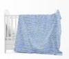 Divine Casa 120 GSM Microfiber Single Kids Dohar Soft & Lightweight Throw Blanket Rain Dash Pattern Colour Rainy Blue
