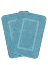 Saral Home Easy Living Microfiber Rectangular Anti Slip Bathmats Colour Turquoise