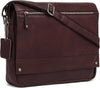 Classic Leather 15.5 inch Laptop Messenger Bag for Men I Office Bags I Travel Bags I Adjustable Strap | Brown Colour