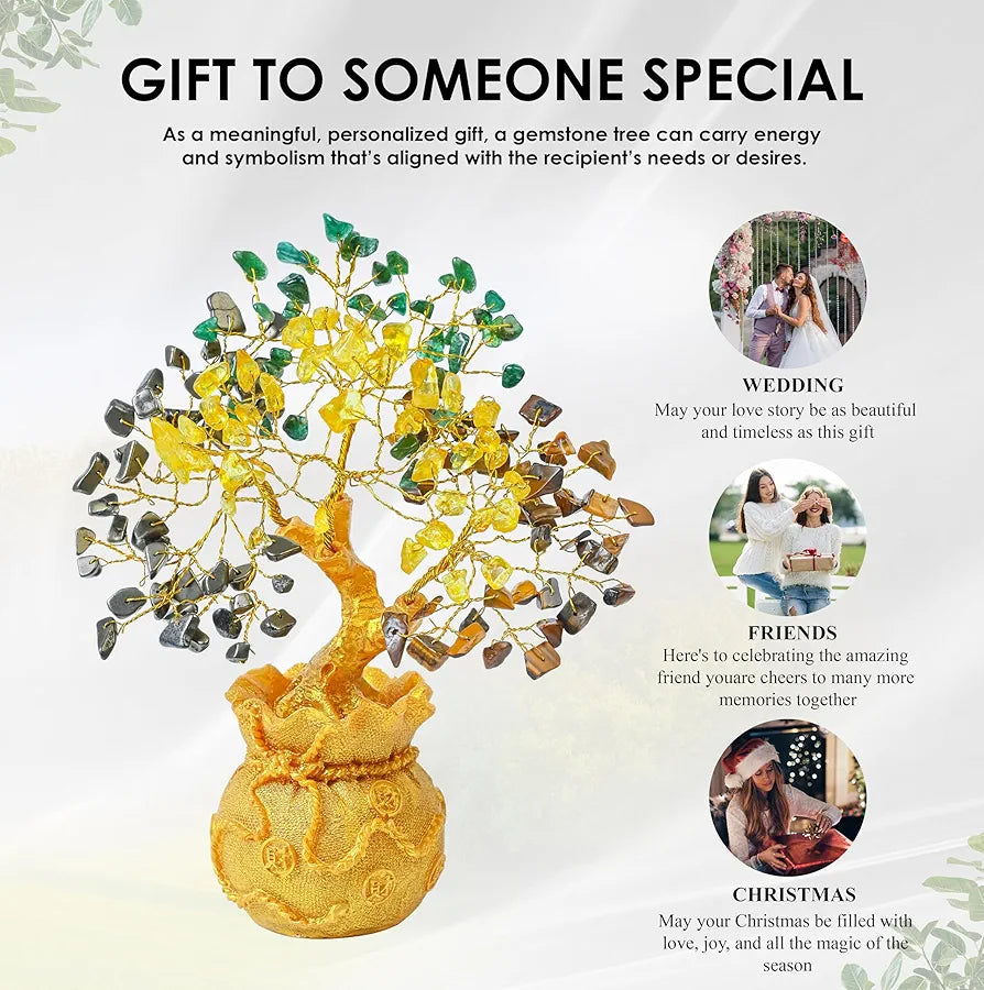 crystal money tree meaning Zaicus Money Magnet Crystal Tree Feng Shui Tree with Golden Pot