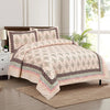 Kuber Industries Double Bedsheet with 2 Pillow Covers 160 TC Premium Cotton Orange
