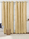 Saral Home Pacman Chenille Blackout Door Curtains 2pc Gold