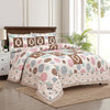 Kuber Industries Double Bedsheet with 2 Pillow Covers 186 TC Premium Cotton Cream