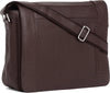 Classic Leather 13 inch Laptop Messenger Bag for Men I Office Bags I Travel Bags I Adjustable Strap | Brown Ndm