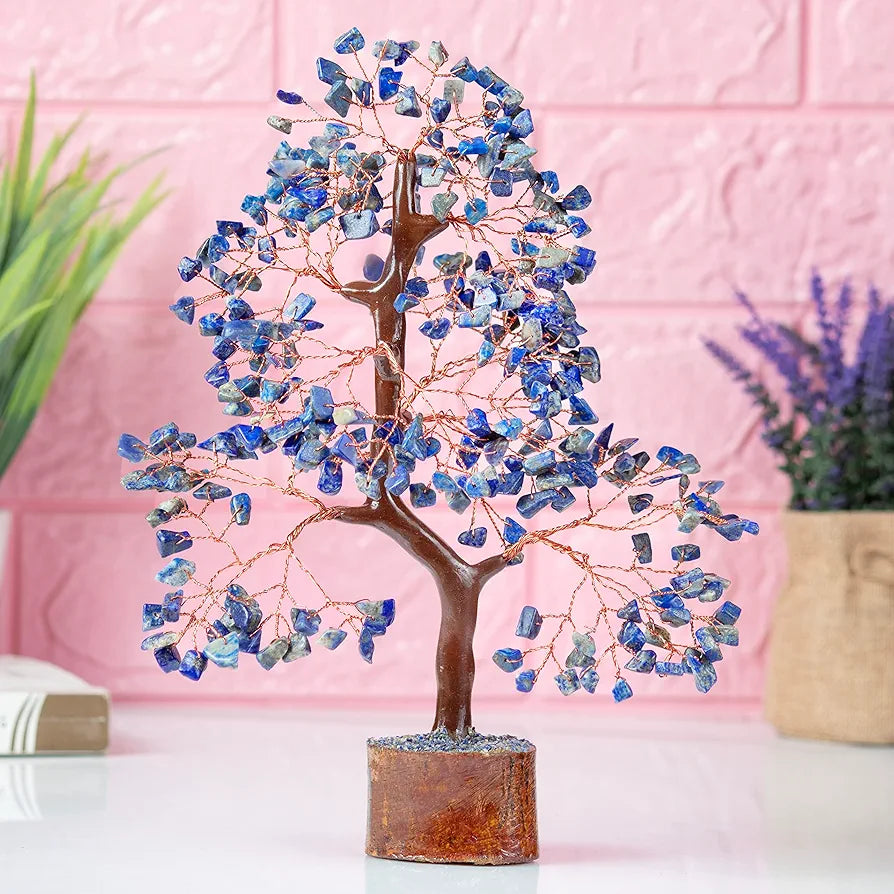 Bezavo Lapis Lazuli Energy Crystal Tree Feng Shui Tree for Abundance ...