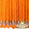 Marigold Artificial Flowers for Decoration Long Garland 5 Feet Long 5 Pcs Mangobell
