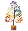 Zaicus Seven Chakra Gemstone Tree Crystal Tree of Life Feng Shui 10-12 Inch Silver Wire