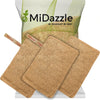 Omidazzle Midazzle 100% Natural Body Scrubber Loofah for Bathing Rectangle (Pack of 3)