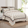 Kuber Industries Double Bedsheet with 2 Pillow Covers 160 TC Premium Cotton Dezier Carpet Print Green