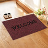 Kuber Industries Anti-Slip Welcome Print Grass Door Mats Red Colour