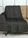 Saral Home Chenille 2 Seater Reversible Sofa Cover Throw Colour Grey