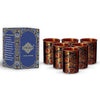 Indian Art Villa Printed Copper Glass Tumbler (Pack of 6)